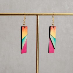 Boucles d'oreille "Ao" - rose