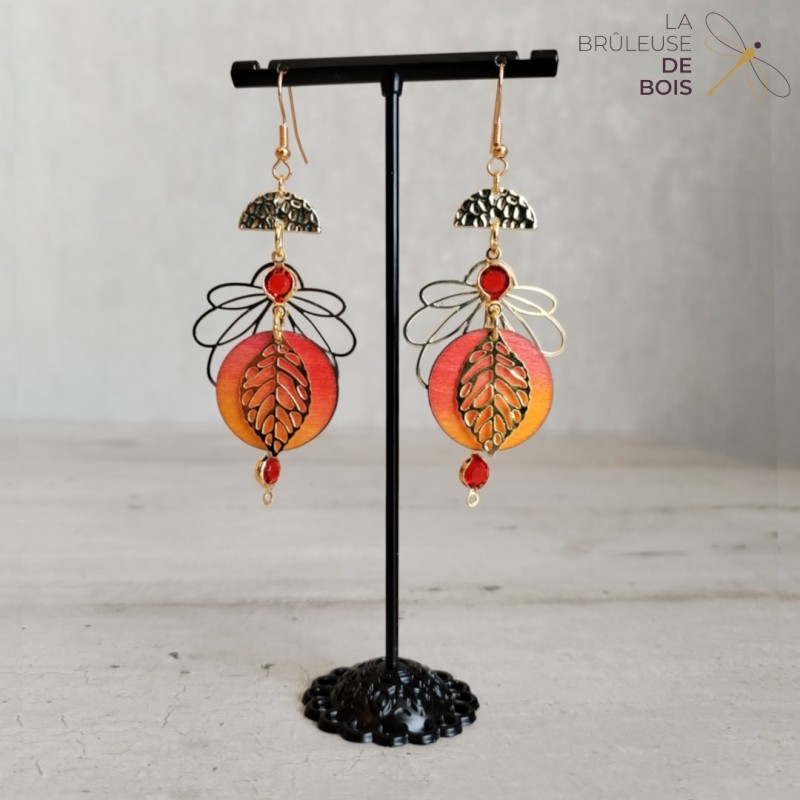 Boucles d'oreille "Mio" rose