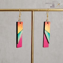 Boucles d'oreille "Ao" - rose